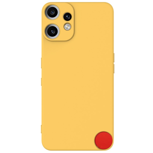 "Shell" cieta silikona (TPU) apvalks - dzeltens (CMF Phone 2 Pro)