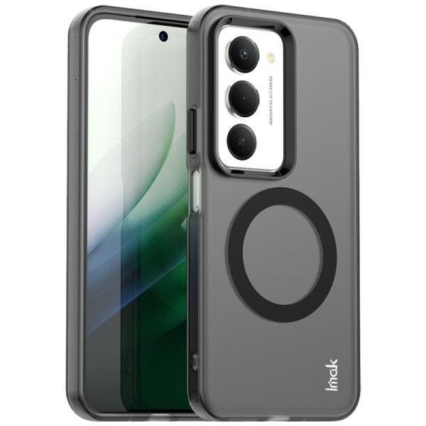 "IMAK" Candy MagSafe matēts cieta silikona (TPU) apvalks - melns (Redmi 15 4G / Redmi 15 5G)