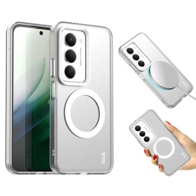 Xiaomi Redmi 15 4G / Redmi 15 5G "IMAK" Candy MagSafe matēts cieta silikona (TPU) apvalks - balts | vacins.lv