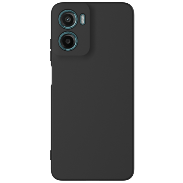 "Shell" cieta silikona (TPU) apvalks - melns (Moto G06 4G)