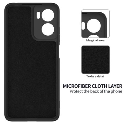 Motorola Moto G06 4G "Shell" cieta silikona (TPU) apvalks - melns | vacins.lv