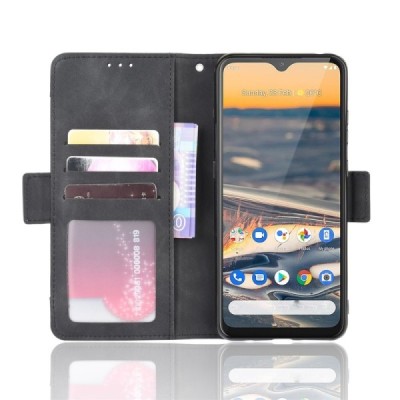Nokia 5.3 "Card Slot" atvēramais melns maciņš - maks | Vacins.lv