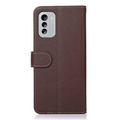 Nokia G60 "KHAZNEH" sērijas brūns atvērams maciņš, maks | Vacins.lv