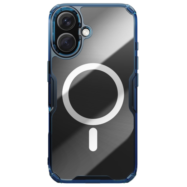 "Nillkin" Nature Magnetic apvalks - dzidrs / zils (iPhone 16)