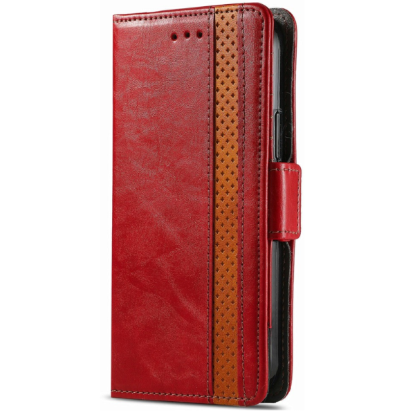 "CASENEO" atvēramais maciņš - sarkans (iPhone 6 / 7 / 8 / SE 2020 / SE 2022)