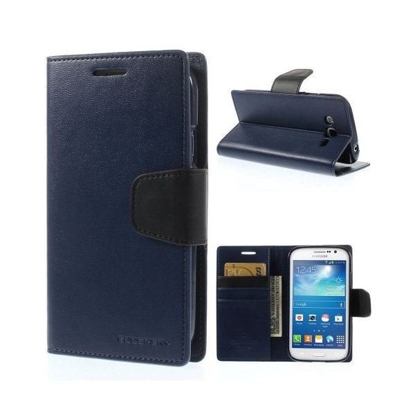 „Mercury“ Sonata atvērams futrālis - zils (Galaxy Grand / Grand Neo)