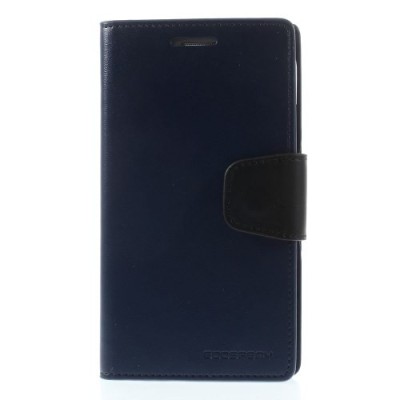 Samsung Galaxy Grand (Neo / Lite) Mercury Sonata atvērams zils ādas futrālis - maciņš / Vacins.lv