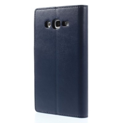 Samsung Galaxy Grand (Neo / Lite) Mercury Sonata atvērams zils ādas futrālis - maciņš / Vacins.lv