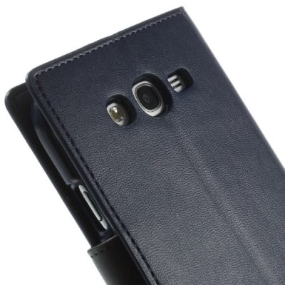 Samsung Galaxy Grand (Neo / Lite) Mercury Sonata atvērams zils ādas futrālis - maciņš / Vacins.lv