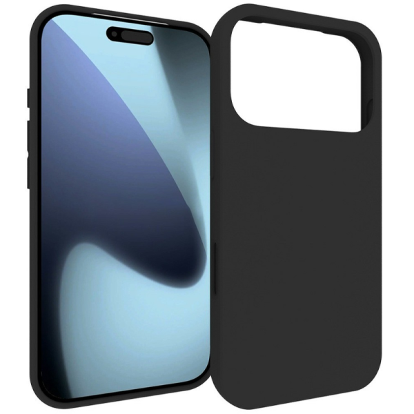 „Xhomet“ Cieta silikona (TPU) apvalks - melns (iPhone 17 Pro)
