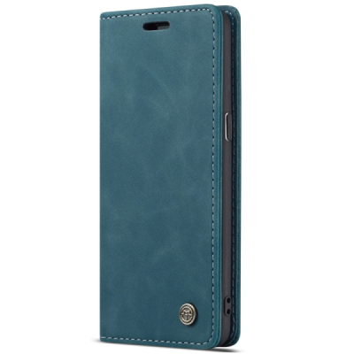 Samsung Galaxy S8 CaseMe Retro solidus atverčiamas žalias odinis dėklas - knygutė | Priedai.lt
