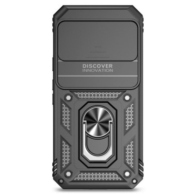 Google Pixel 10 Pro / 10 / 9 Pro / 9 "Kickstand" pastiprinātas aizsardzības melns apvalks | Vacins.lv