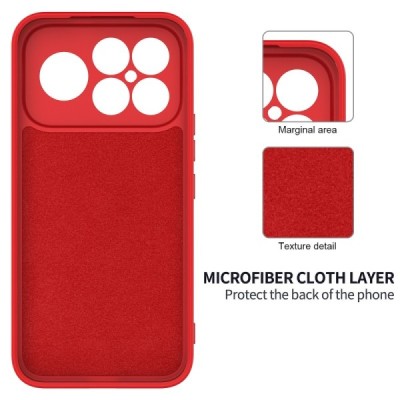 Xiaomi Poco F8 Ultra "Shell" cieta silikona (TPU) apvalks - sarkans | vacins.lv