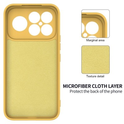 Xiaomi Poco F8 Ultra "Shell" cieta silikona (TPU) apvalks - dzeltens | vacins.lv