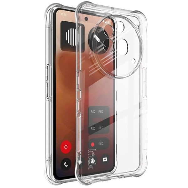 "Imak" pastiprinātas aizsardzības cieta silikona (TPU) airbag apvalks - dzidrs (Nothing Phone 3a Pro)