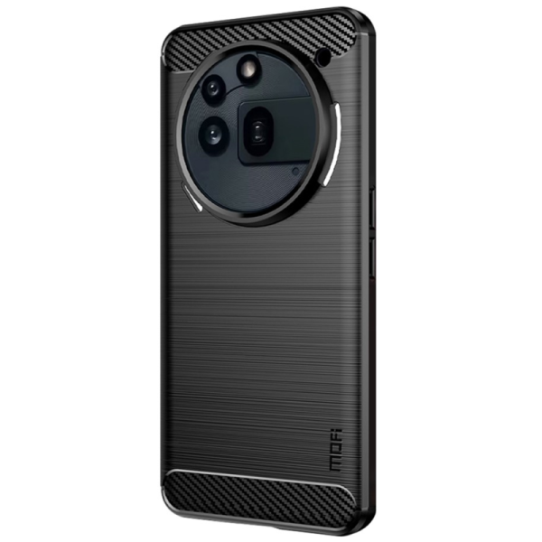 „Mofi“ Carbon cieta silikona (TPU) apvalks - melns (Nothing Phone 3a Pro)