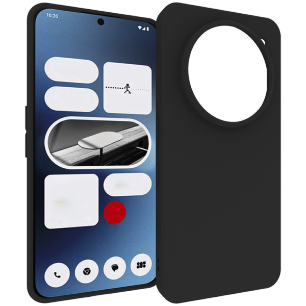 „Xhomet“ Kieto silikono (TPU) dėklas - juodas (Nothing Phone 3a Pro)