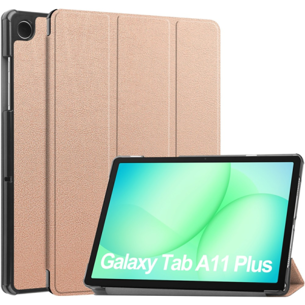 „Saige" Atvēramais maciņš - zelta (Galaxy Tab A11+ / A9+)