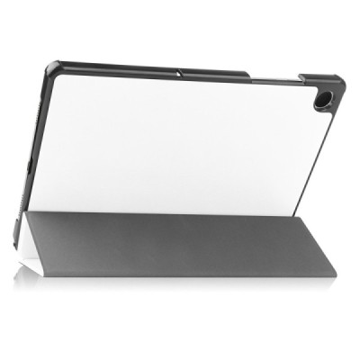 Samsung Galaxy Tab A11+ / A9+ „Saige" atvēramais balts maciņš | Vacins.lv