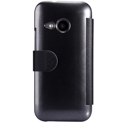 HTC One mini 2 juodas odinis atverčiamas Nillkin Fresh dėklas / Priedai.lt