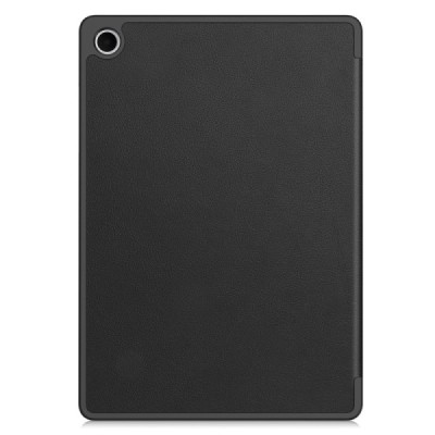 Samsung Galaxy Tab A11+ / A9+ atvēramais melns maciņš - maks ar vietu, kur ielikt stylus | Vacins.lv