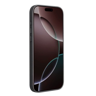 Apple iPhone 17 Pro "QIALINO" Slim MagSafe ādas melns vaciņš - apvalks | Vacins.lv