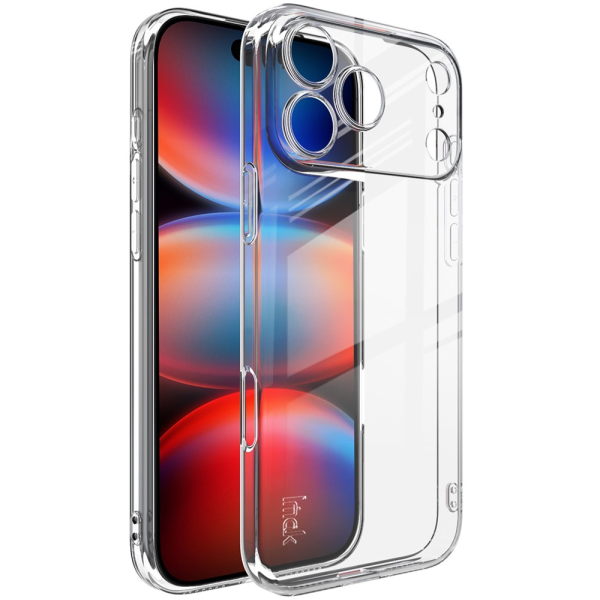 "IMAK" UX-5 cieta silikona (TPU) apvalks - dzidrs (iPhone 17 Pro)