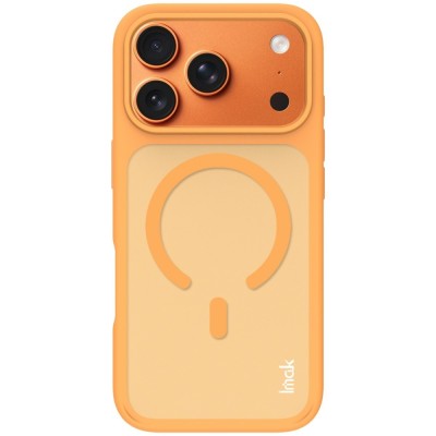 "IMAK" MagSafe matt kõva silikoon (TPU) ümbris – oranž (iPhone 17 Pro Max)