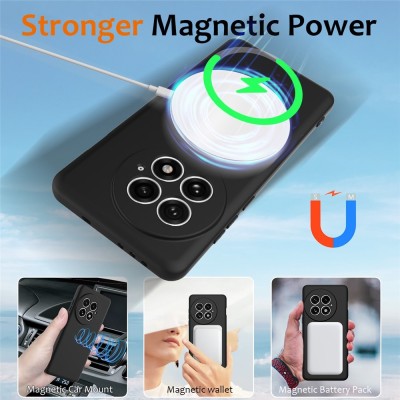 „Shell“ MagSafe kieto silikono (TPU) dėklas - juodas (OnePlus 13)