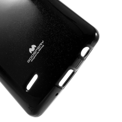 LG G3 S (Beat) D722 Mercury melns cieta silikona (TPU) apvalks / vacins.lv