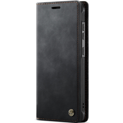 „CaseMe“ MagSafe Leather 2-in-1 atlokāms maciņš - melns (Galaxy S20+)