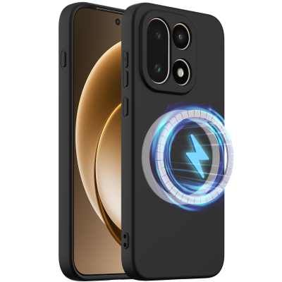 „Shell“ MagSafe kieto silikono (TPU) dėklas - juodas (OnePlus 15)