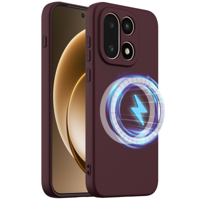 „Shell“ MagSafe kieto silikono (TPU) dėklas - bordo (OnePlus 15)