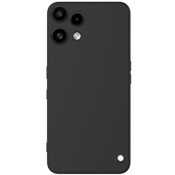 "Shell" cieta silikona (TPU) apvalks - melns (Nothing Phone 3a Lite)