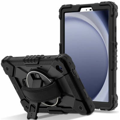 Pastiprinātas aizsardzības (360°) apvalks - melns (Galaxy Tab A11 / A9)