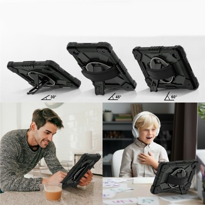 Pastiprinātas aizsardzības (360°) apvalks - melns (Galaxy Tab A11 / A9)