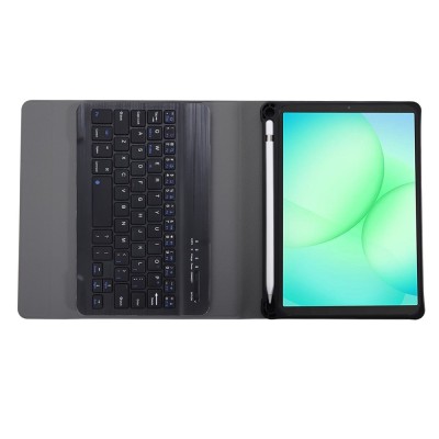 „Bosina“ Atverčiamas dėklas su klaviatūra - juodas (Galaxy Tab A11)