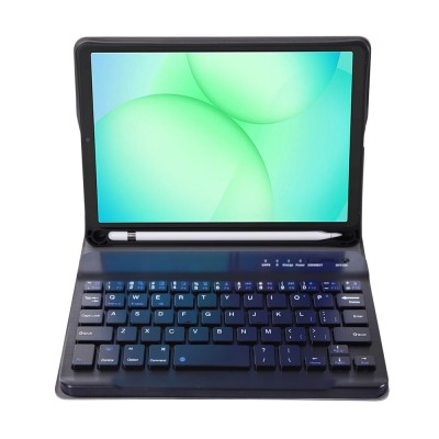 „Bosina“ Atverčiamas dėklas su klaviatūra - juodas (Galaxy Tab A11)