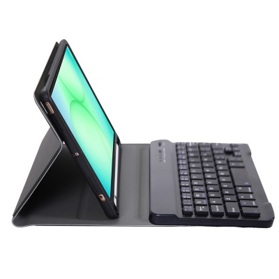 "Bosina" Atvēramais futrālis ar tastatūra - melns (Galaxy Tab A11)