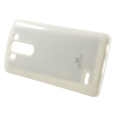 LG G3 S (Beat) D722 Mercury balts cieta silikona (TPU) apvalks / vacins.lv