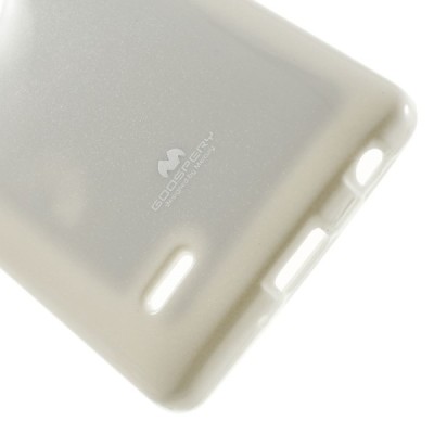 LG G3 S (Beat) D722 Mercury balts cieta silikona (TPU) apvalks / vacins.lv