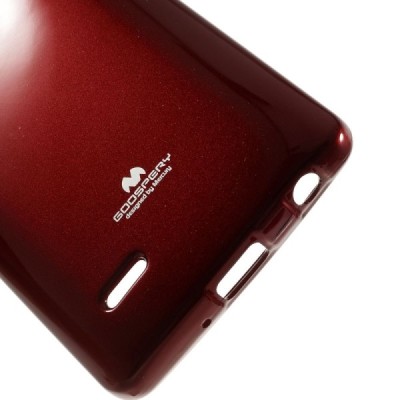 LG G3 S (Beat) D722 Mercury sarkans cieta silikona (TPU) apvalks / vacins.lv