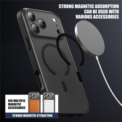 „IPAKY“ Matt MagSafe Case Cover- Transparent, Blue (iPhone 17 Pro)