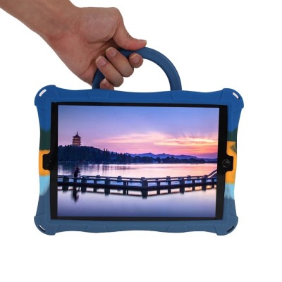Apple iPad 9.7 (Air, Air 2 ,iPad 2 / 3 / 4) „Popit“ Bubble Kickstand zils mīksta silikona (TPU) apvalks | Vacins.lv