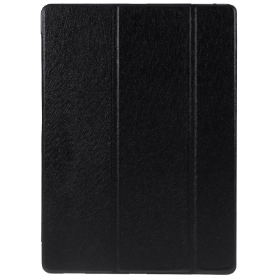 Apple iPad Pro 12.9" atverčiamas juodas odinis dėklas - knygutė / Priedai.lt