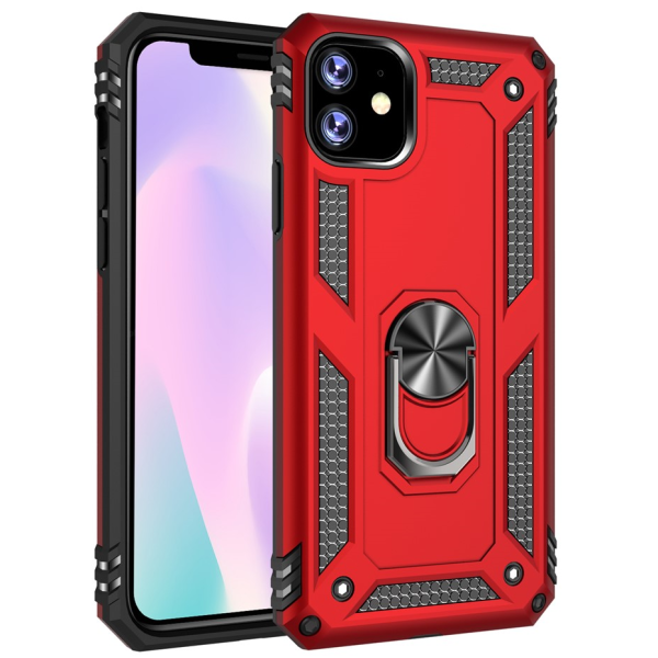 „Mozhi“ Kickstand sustiprintos apsaugos dėklas - raudonas (iPhone 11 Pro)