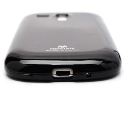 Samsung Galaxy S3 mini i8190 juodas Mercury kieto silikono (TPU) dėklas - nugarėlė / Priedai.lt