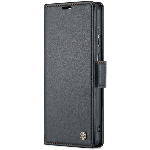 "CaseMe" Leather atvēramais ādas maciņš - melns (Galaxy S20+)
