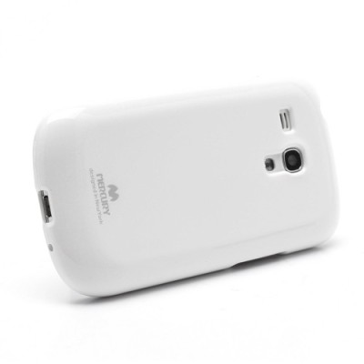 Samsung Galaxy S3 mini i8190 baltas Mercury kieto silikono (TPU) dėklas - nugarėlė / Priedai.lt