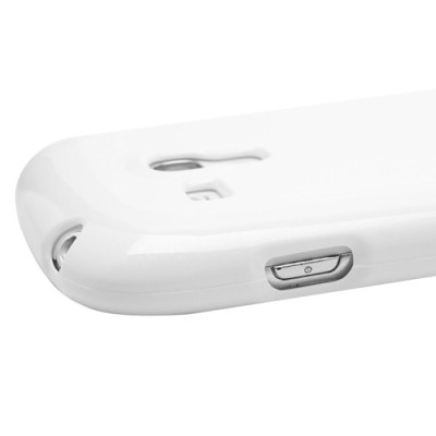 Samsung Galaxy S3 mini i8190 baltas Mercury kieto silikono (TPU) dėklas - nugarėlė / Priedai.lt